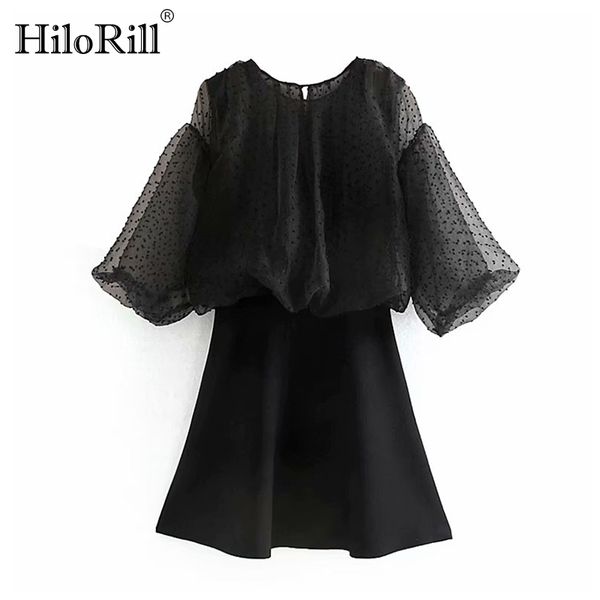 patchwork mini dress women a line puff sleeve stylish transparent ladies o neck black holiday sundress 210508, Black;gray
patchwork mini dress women a line puff sleeve stylish transparent ladies o neck black holiday sundress 210508, Black;gray