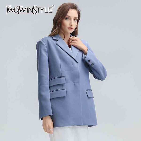 casual black minimalist blazer for women notched long sleeve loose basic blazers female fall fashion 210524, White;black
casual black minimalist blazer for women notched long sleeve loose basic blazers female fall fashion 210524, White;black