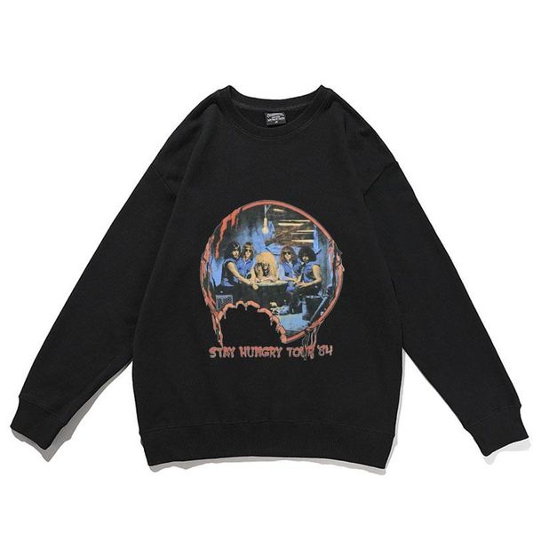 men's hoodies & sweatshirts harajuku queen stay hungry tour 84s classic vintage print sweatshirt men women rock punk hip hop man loose, Black
men's hoodies & sweatshirts harajuku queen stay hungry tour 84s classic vintage print sweatshirt men women rock punk hip hop man loose, Black
