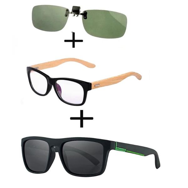 sunglasses 3pcs comfortable wood squared frame reading glasses men women + alloy polarized pilot driving clip, White;black
sunglasses 3pcs comfortable wood squared frame reading glasses men women + alloy polarized pilot driving clip, White;black