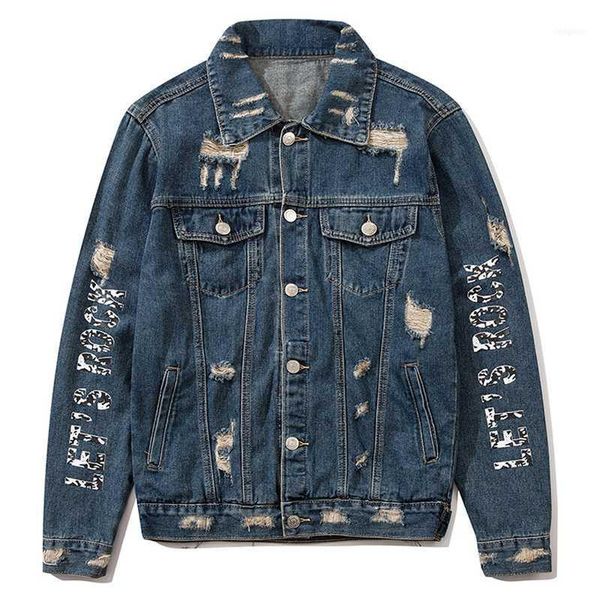 ripped denim jackets streetwear hiphop mens vintage punk rock loose cowboy letter print jeans jacket coats male1, Black;brown
ripped denim jackets streetwear hiphop mens vintage punk rock loose cowboy letter print jeans jacket coats male1, Black;brown