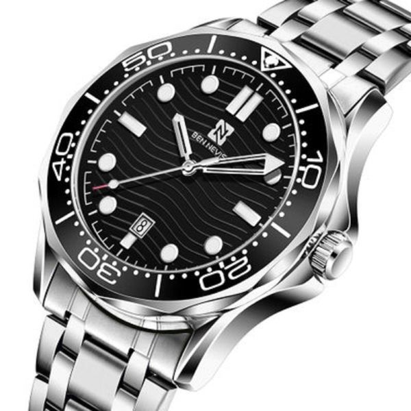 ben nevis 2021 men's silver stainless steel quartz watch fashion for men waterproof businessman clock relogios masculinos wristwatches, Slivery;brown
ben nevis 2021 men's silver stainless steel quartz watch fashion for men waterproof businessman clock relogios masculinos wristwatches, Slivery;brown