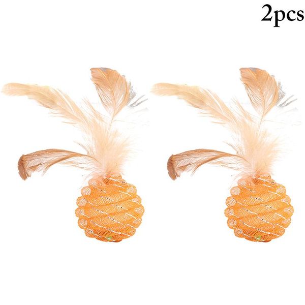 cat toys 2pcs pet toy ball fake feather interactive funny playing kitten 3.5cm line tube pineapple supplies
cat toys 2pcs pet toy ball fake feather interactive funny playing kitten 3.5cm line tube pineapple supplies