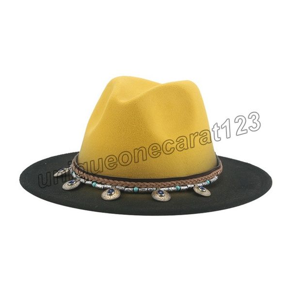 2021 trendy wide brim hats fedoras winter women hat gradient color fashion luxury autumn patchwork fedora hat chapeau femme new, Blue;gray
2021 trendy wide brim hats fedoras winter women hat gradient color fashion luxury autumn patchwork fedora hat chapeau femme new, Blue;gray