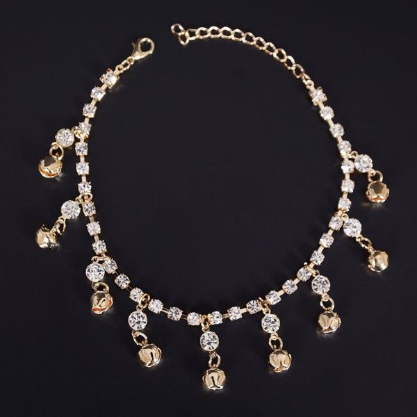 anklets unique sliver gold color simple rhinestone bells pendant anklet bangles for women summer beach bileklik foot accessories jewelry, Red;blue
anklets unique sliver gold color simple rhinestone bells pendant anklet bangles for women summer beach bileklik foot accessories jewelry, Red;blue