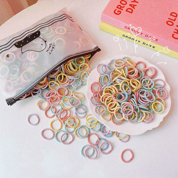 hair clips & barrettes 100pcs/bag fashion cute girlhair rope color small rubber band fixed girls accessories, Golden;silver
hair clips & barrettes 100pcs/bag fashion cute girlhair rope color small rubber band fixed girls accessories, Golden;silver