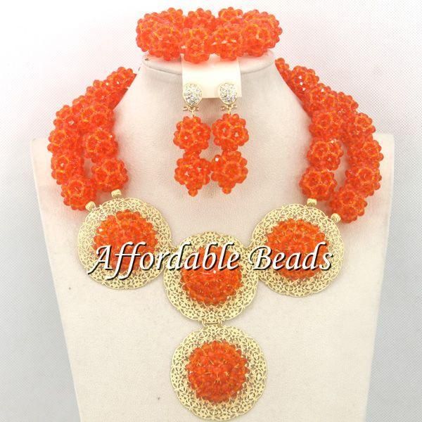 earrings & necklace orange african wedding beads splendid ladies jewelry set handmade bn197, Silver
earrings & necklace orange african wedding beads splendid ladies jewelry set handmade bn197, Silver