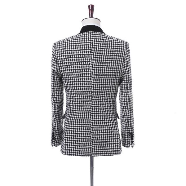 wedding tuxedos design one button houndstooth men suits shawl lapel three pieces business groom (jacket+pants+vest+tie) w967, Black;gray
wedding tuxedos design one button houndstooth men suits shawl lapel three pieces business groom (jacket+pants+vest+tie) w967, Black;gray