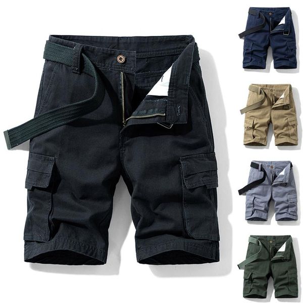 men's shorts cargo men cool camouflage summer fashion pocket zipper buttons solid leisure time tooling short pants homme, White;black
men's shorts cargo men cool camouflage summer fashion pocket zipper buttons solid leisure time tooling short pants homme, White;black