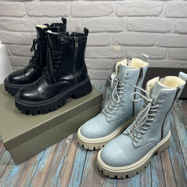 winter luxury fur leather boots women lace up round head fashions martin boot classic zipper design fashion bootite, Black
winter luxury fur leather boots women lace up round head fashions martin boot classic zipper design fashion bootite, Black