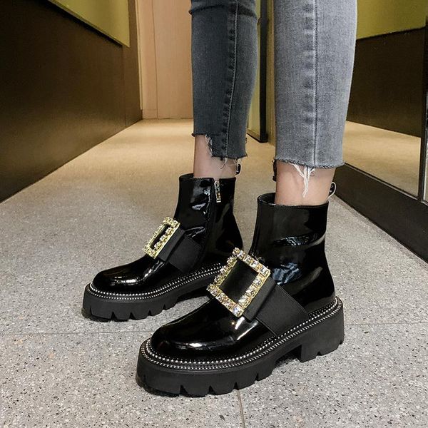boots crystal square buckle decoration keep warm women ankle cow leather brand thick high heels motorcycles winter shoes woman, Black
boots crystal square buckle decoration keep warm women ankle cow leather brand thick high heels motorcycles winter shoes woman, Black