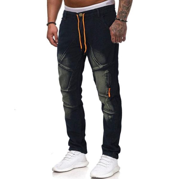 men's jeans large size men fashion casual drawstring pleated cotton jeans youth full length trousers men k52d, Blue
men's jeans large size men fashion casual drawstring pleated cotton jeans youth full length trousers men k52d, Blue