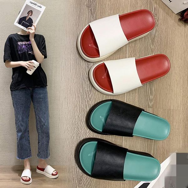 house slippers platform med shoes luxury slides on a wedge slipers women designer 2021 massage flat rubber pu fashion female sho, Black
house slippers platform med shoes luxury slides on a wedge slipers women designer 2021 massage flat rubber pu fashion female sho, Black