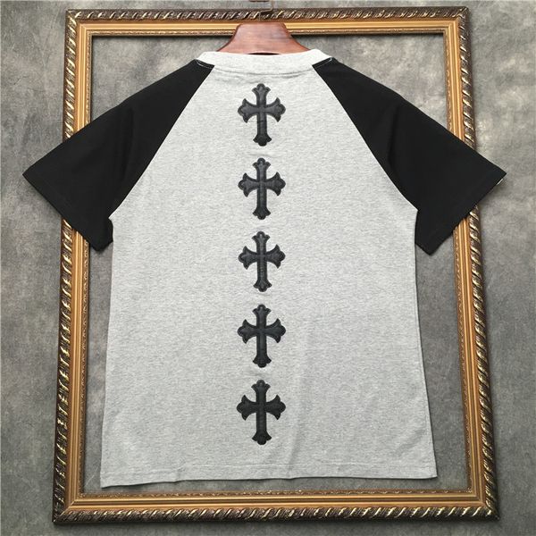 2021 summer fashion brand new stereo pu leather cross t-shirt men's and women's cotton short sleeve tee, White;black
2021 summer fashion brand new stereo pu leather cross t-shirt men's and women's cotton short sleeve tee, White;black