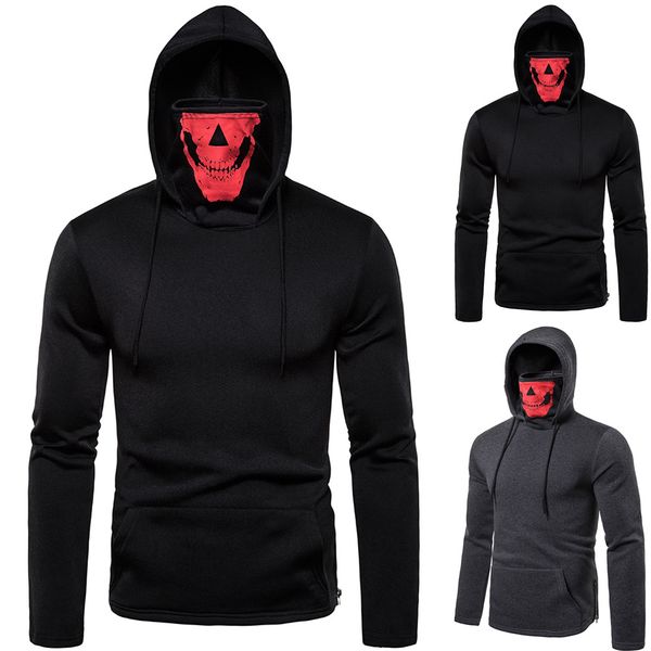 men's hoodies & sweatshirts mens designer clothes casual with mask print turtleneck autumn men hip hop jackets hooded collar overcoat o, Black
men's hoodies & sweatshirts mens designer clothes casual with mask print turtleneck autumn men hip hop jackets hooded collar overcoat o, Black