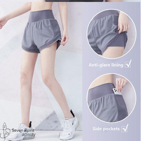 gym clothing seven fairies 2021 sports shorts women's summer stretch breathable anti-fade high waist yoga pants running thin training, White;black
gym clothing seven fairies 2021 sports shorts women's summer stretch breathable anti-fade high waist yoga pants running thin training, White;black
