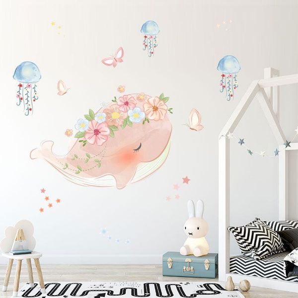 wall stickers cute pink whale wreath jellyfish sticker kids rooms bedroom living room decorations mural for home decor wallpaper
wall stickers cute pink whale wreath jellyfish sticker kids rooms bedroom living room decorations mural for home decor wallpaper