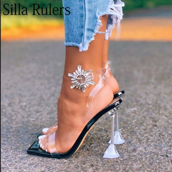 dress shoes runway clear pvc rhinestone buckle one strap summer sandals woman high cup heels party square toe gladiator, Black
dress shoes runway clear pvc rhinestone buckle one strap summer sandals woman high cup heels party square toe gladiator, Black