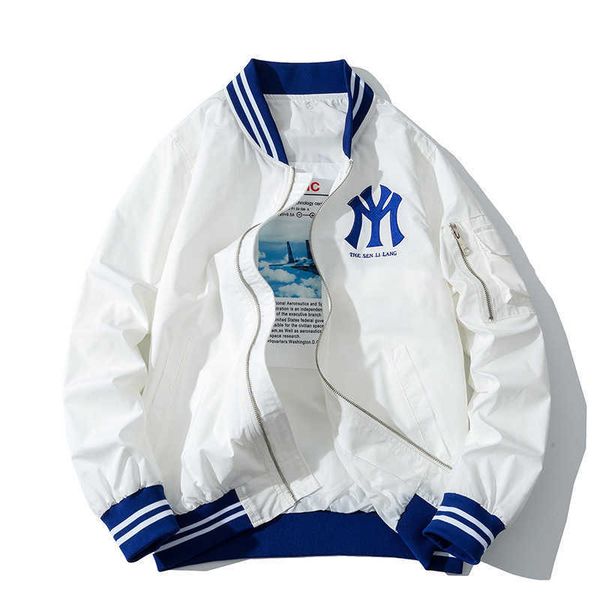 arrival stand collar coat baseball uniform zipper cotton liner rib sleeve loose brand clothing bomber jacket men 211009, Black;brown
arrival stand collar coat baseball uniform zipper cotton liner rib sleeve loose brand clothing bomber jacket men 211009, Black;brown