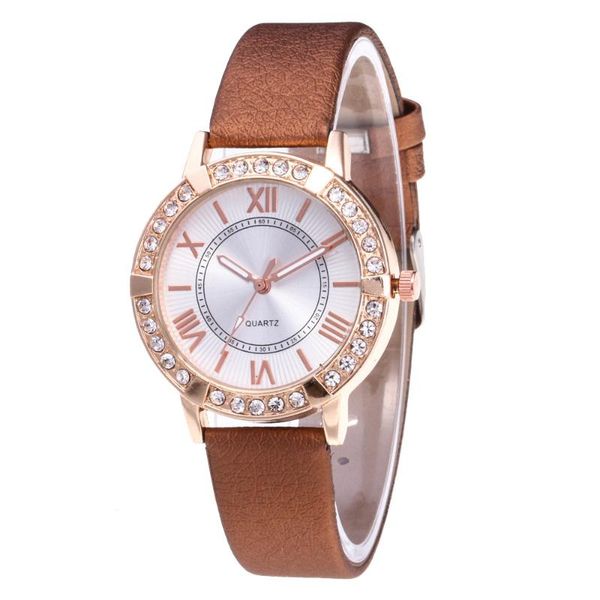 wristwatches women watches rhinestone dial luxury ladies angloy quartz wrist watch starry sky leather strap clock gift relogio feminino#w, Slivery;brown
wristwatches women watches rhinestone dial luxury ladies angloy quartz wrist watch starry sky leather strap clock gift relogio feminino#w, Slivery;brown