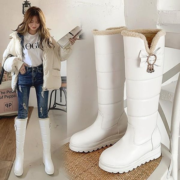 boots russia winter women warm knee high round toe down fur ladies fashion thigh snow shoes waterproof botas maziao1, Black
boots russia winter women warm knee high round toe down fur ladies fashion thigh snow shoes waterproof botas maziao1, Black