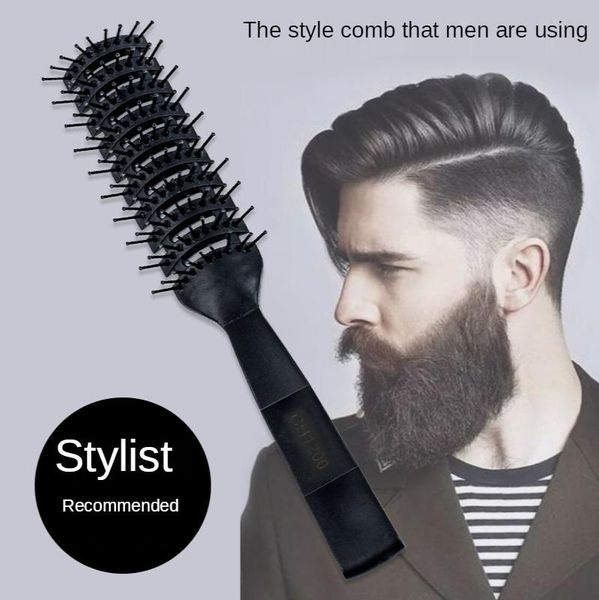 hair brushes does not hurt scalp wet wavy bundles barber ribs plastic styling men's anti-static massage oil head big back comb, Silver
hair brushes does not hurt scalp wet wavy bundles barber ribs plastic styling men's anti-static massage oil head big back comb, Silver