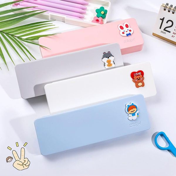 pencil cases solid cartoon frosted plastic children school stationery pens storage box supplies
pencil cases solid cartoon frosted plastic children school stationery pens storage box supplies