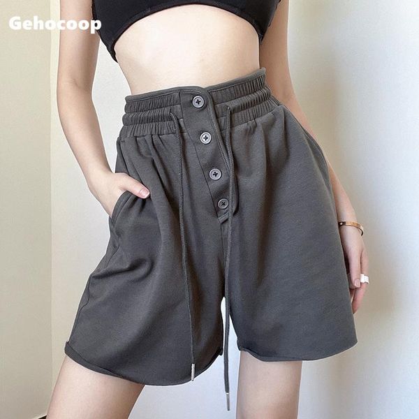 women's shorts gehocoop loose summer women high waist short casual elestic wasit sport fashion trousers sweatershorts, White;black
women's shorts gehocoop loose summer women high waist short casual elestic wasit sport fashion trousers sweatershorts, White;black