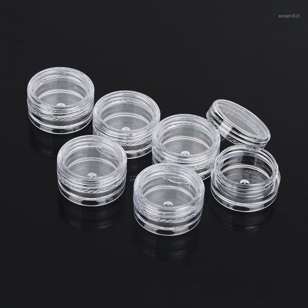 storage bottles & jars 100pcs cosmetic jar 3/5g small empty refillable plastic eyeshadow makeup face cream pot container
storage bottles & jars 100pcs cosmetic jar 3/5g small empty refillable plastic eyeshadow makeup face cream pot container