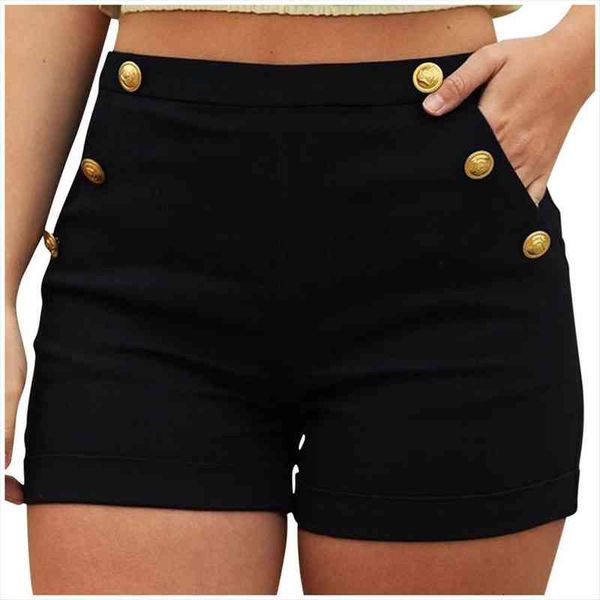 high waist slim zip pocket women shorts decoration large size solid color button casual yl10, White;black
high waist slim zip pocket women shorts decoration large size solid color button casual yl10, White;black