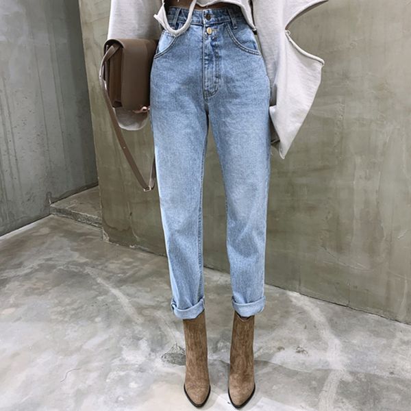 autumn new retro high-waist straight-leg jeans loose high-waist straight-leg jeans button zipper ladies jeans 210419, Blue
autumn new retro high-waist straight-leg jeans loose high-waist straight-leg jeans button zipper ladies jeans 210419, Blue