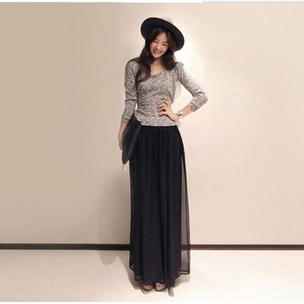 women's pants & capris 2021 fashion women summer chiffon elastic waist long female loose wide leg high simple solid trousers, Black;white
women's pants & capris 2021 fashion women summer chiffon elastic waist long female loose wide leg high simple solid trousers, Black;white