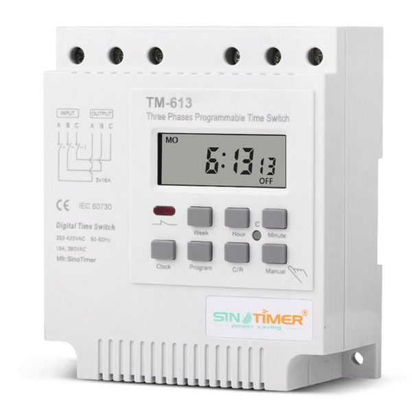 timers sinotimer tm613 380v three phase timer switch programmable digital intelligent timing control 7 days 24h time controller
timers sinotimer tm613 380v three phase timer switch programmable digital intelligent timing control 7 days 24h time controller