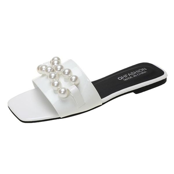 slippers flat flip flops 2021 trend big pearl string decoration open-toed square toe ladies party beach shoes, Black
slippers flat flip flops 2021 trend big pearl string decoration open-toed square toe ladies party beach shoes, Black