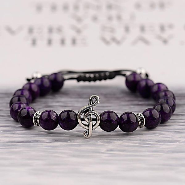 beaded, strands 2021 silver color note shape purple agates stone bracelets for women fashion jewellery weaving men abk032, Black
beaded, strands 2021 silver color note shape purple agates stone bracelets for women fashion jewellery weaving men abk032, Black