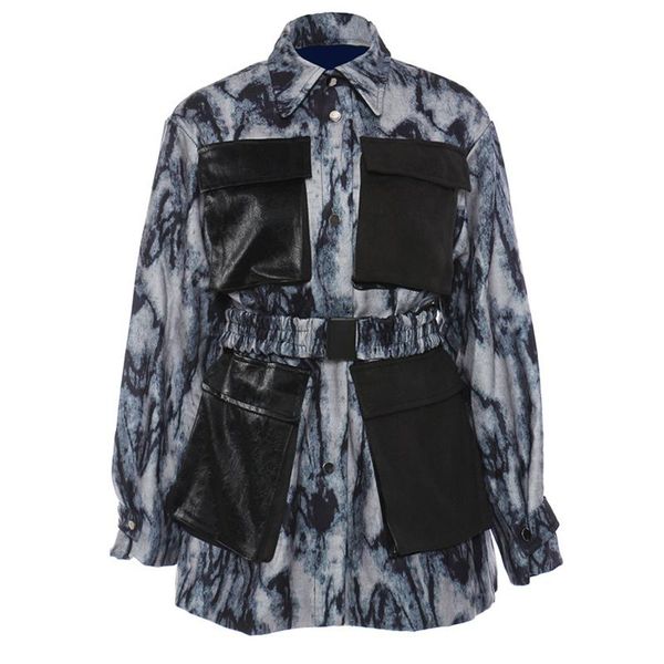 women's jackets loose fit blue denim big size printed jacket coat lapel long sleeve fashion tide spring autumn 2021 coats, Black;brown
women's jackets loose fit blue denim big size printed jacket coat lapel long sleeve fashion tide spring autumn 2021 coats, Black;brown