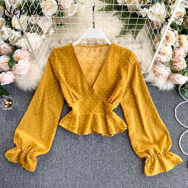 neploe elegant ruffles patchwork sim blouse women v neck puff long sleeve pullover blusas dot multicolor chiffon shirt feminino 210423, White
neploe elegant ruffles patchwork sim blouse women v neck puff long sleeve pullover blusas dot multicolor chiffon shirt feminino 210423, White