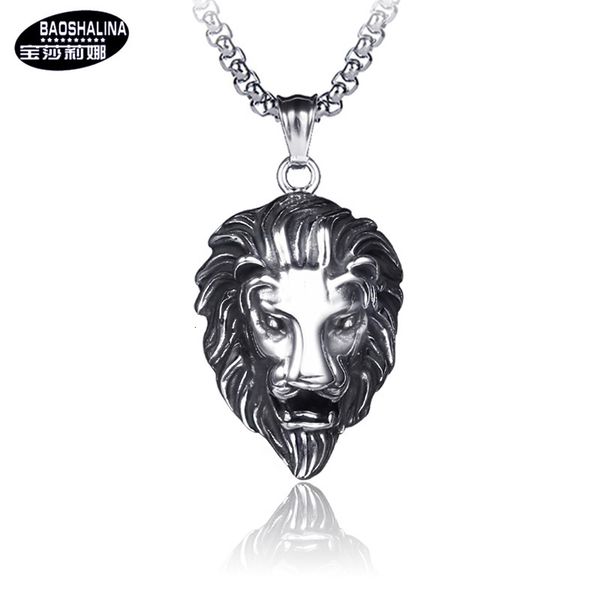 hip hop street fashion 2021 men's necklace stainless steel lion pendant, Silver
hip hop street fashion 2021 men's necklace stainless steel lion pendant, Silver