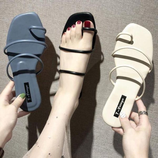 summer women flat slippers flip-flops beach lady shoes indoor non-slip flats thin belt slides casual woman sandals, Black
summer women flat slippers flip-flops beach lady shoes indoor non-slip flats thin belt slides casual woman sandals, Black