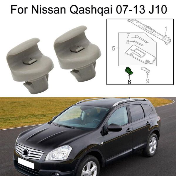 car sunshade 2pcs sun visor clips fastener support clip removal oem number 96409bc402 for qashqai 07-13 j10
car sunshade 2pcs sun visor clips fastener support clip removal oem number 96409bc402 for qashqai 07-13 j10