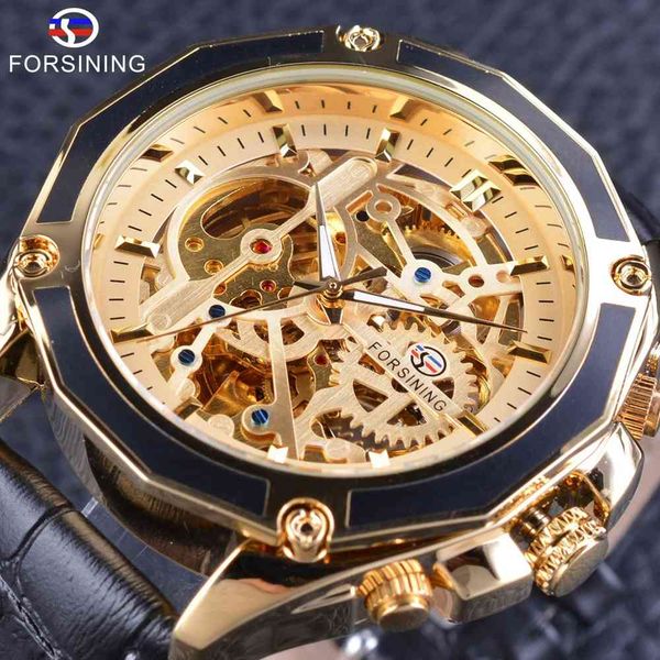 refining golden watches gentlemen mechanical watertight sports steampunk design black leather band clock, Slivery;brown
refining golden watches gentlemen mechanical watertight sports steampunk design black leather band clock, Slivery;brown