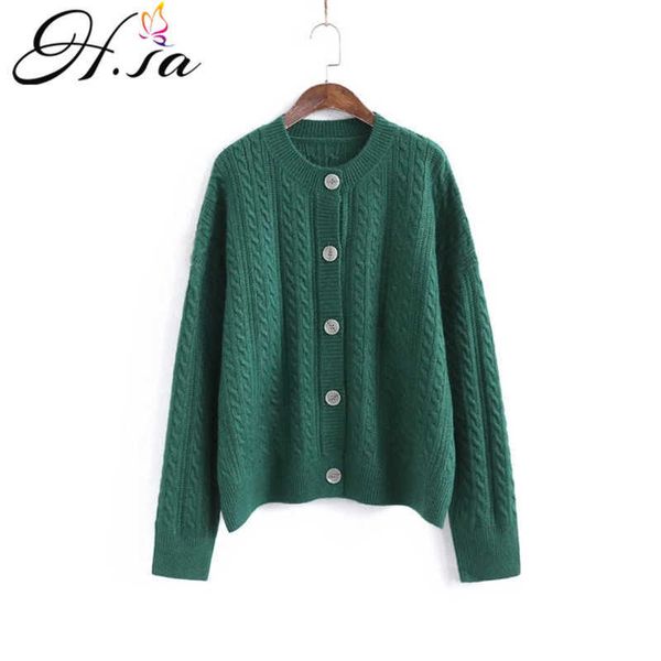h.sa sweater cardigan women autumn solid oversized knit jacket button up vintage sweater casual loose knitwear winter coat 210716, White;black 
h.sa sweater cardigan women autumn solid oversized knit jacket button up vintage sweater casual loose knitwear winter coat 210716, White;black