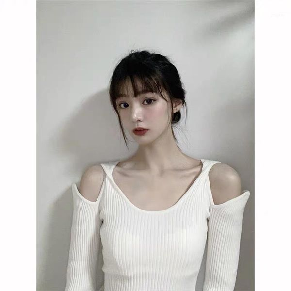spring fashion women off shoulder knitted bottoming sweater female luxury jumpers 2 color ddxgz3 1.04 women's sweaters, White;black
spring fashion women off shoulder knitted bottoming sweater female luxury jumpers 2 color ddxgz3 1.04 women's sweaters, White;black