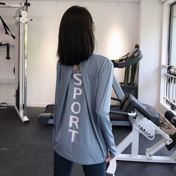 yoga outfit workout long sleeve women autumn loose sports quick-drying hollow beautiful back cover buttocks running fitness t-shirt
yoga outfit workout long sleeve women autumn loose sports quick-drying hollow beautiful back cover buttocks running fitness t-shirt
