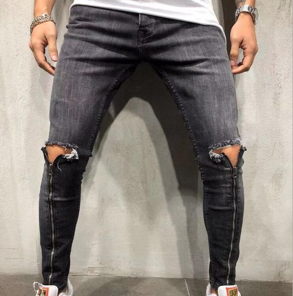 very good new broken hole in europe and america men's jeans fjn058a long zippered trousers men jean nice gift give you, Blue
very good new broken hole in europe and america men's jeans fjn058a long zippered trousers men jean nice gift give you, Blue