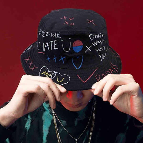 harajuku bucket hat graffiti letter women men fishing fisherman hat summer outdoor panama hip hop cap, Blue;gray
harajuku bucket hat graffiti letter women men fishing fisherman hat summer outdoor panama hip hop cap, Blue;gray