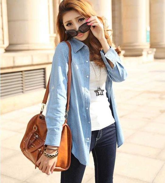 women's blouses & shirts blusas mujer de moda autumn winter long sleeve 100% cotton plus size women clothing blouse casual deinm shirt, White
women's blouses & shirts blusas mujer de moda autumn winter long sleeve 100% cotton plus size women clothing blouse casual deinm shirt, White