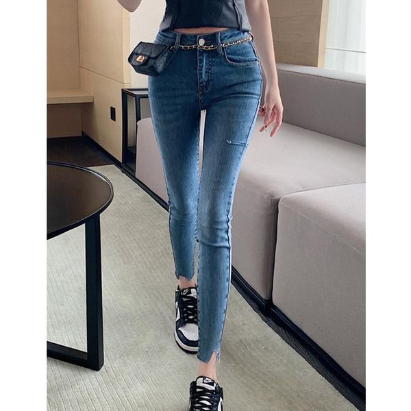 women's jeans real s 2021 fashion personality small feet slim stretch nine-point, Blue
women's jeans real s 2021 fashion personality small feet slim stretch nine-point, Blue