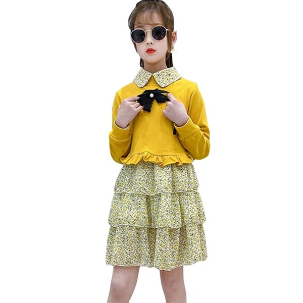 kids clothes big bow suit for girls sweater + dress girl clothing floral pattern children's 6 8 10 12 14 210527, White
kids clothes big bow suit for girls sweater + dress girl clothing floral pattern children's 6 8 10 12 14 210527, White