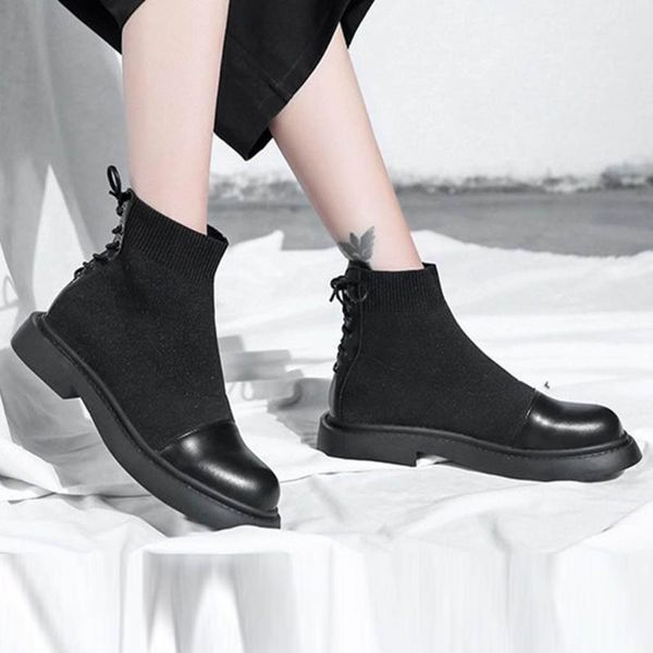 boots jaycoisn fashion woman ankle female autumn socks boot elastic short flats shoes ladies stylish back lace up platform kcu5, Black
boots jaycoisn fashion woman ankle female autumn socks boot elastic short flats shoes ladies stylish back lace up platform kcu5, Black